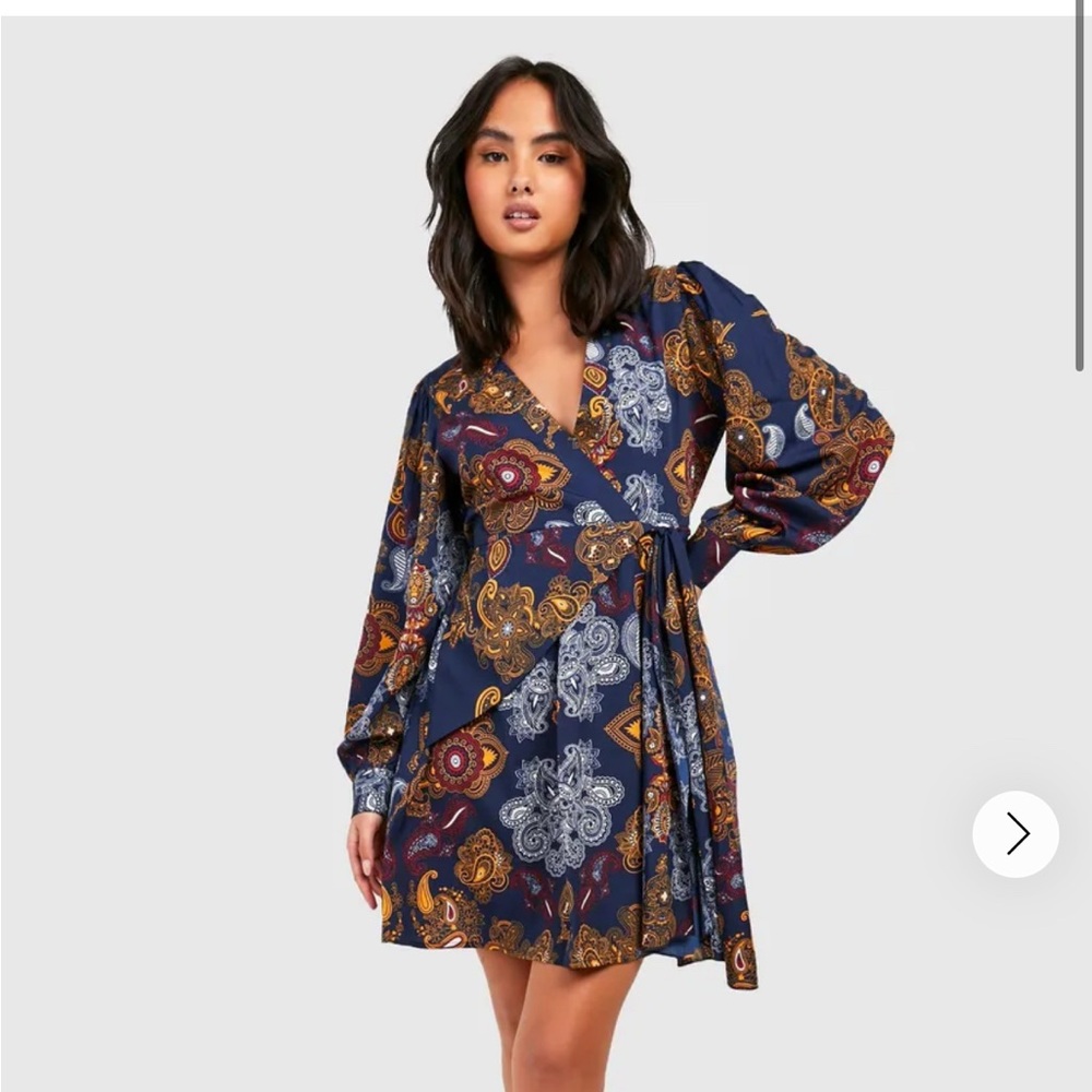 Printed skater dress
